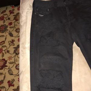 Distressed true religion pants